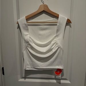 Cider White Crop Top